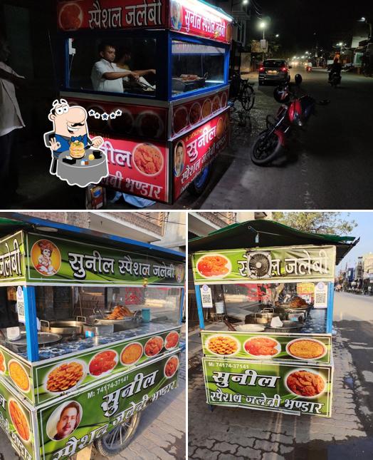The image of food and exterior at Sunil Special Jalebi