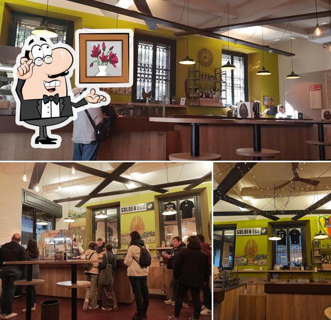 Dai un'occhiata agli interni di Golden Egg