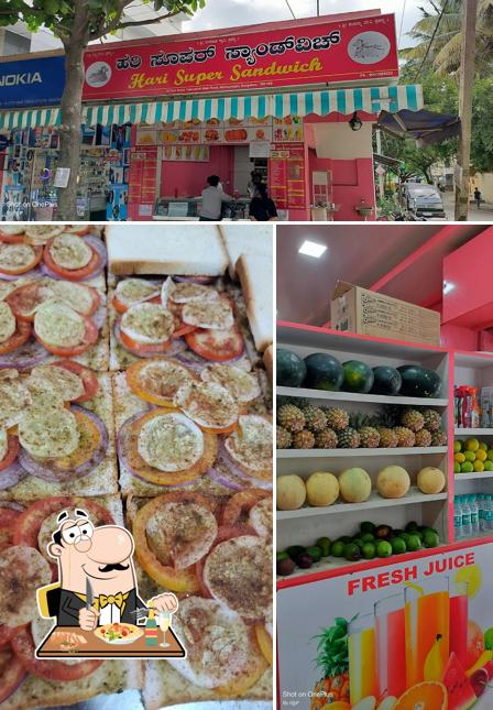 This is the image showing food and exterior at Hari super sandwich
