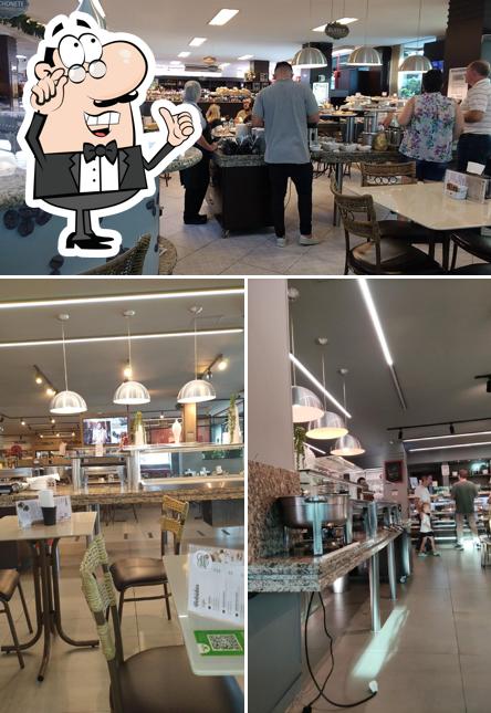 O interior do Della Nonna Pães & Doces