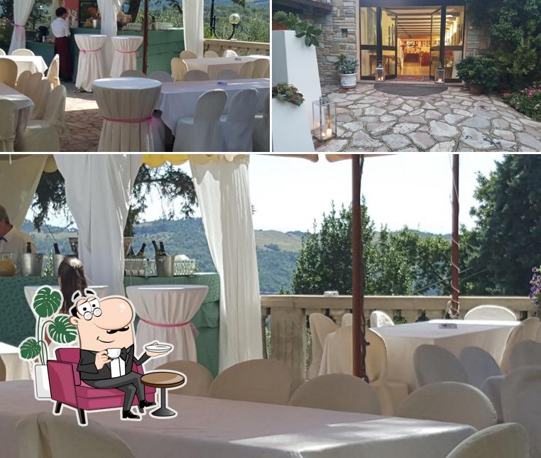 La interni e esterno del ristorante