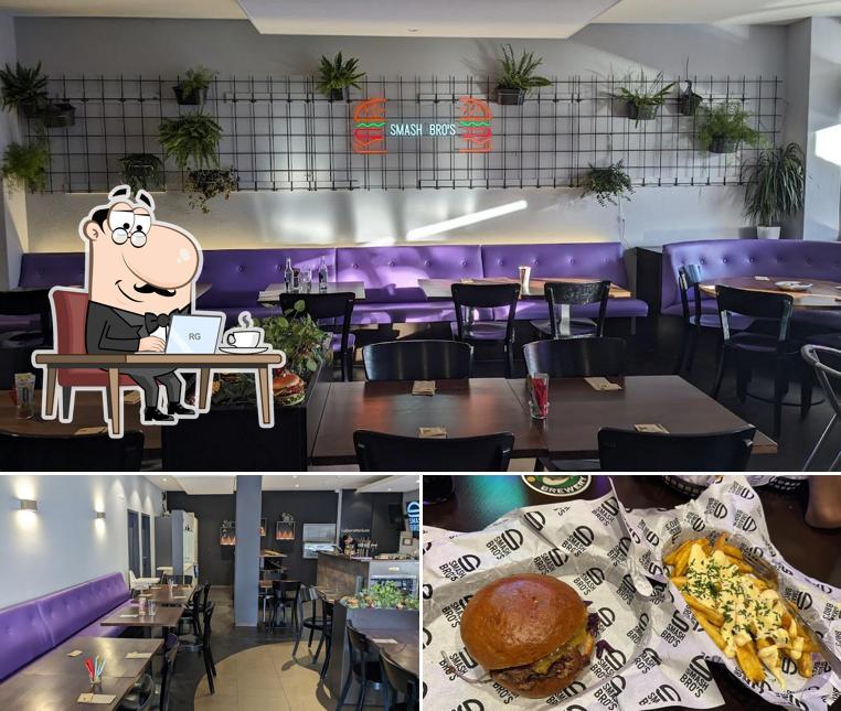 Tra le varie cose da Smash Bro's Burger si possono trovare la interni e cibo