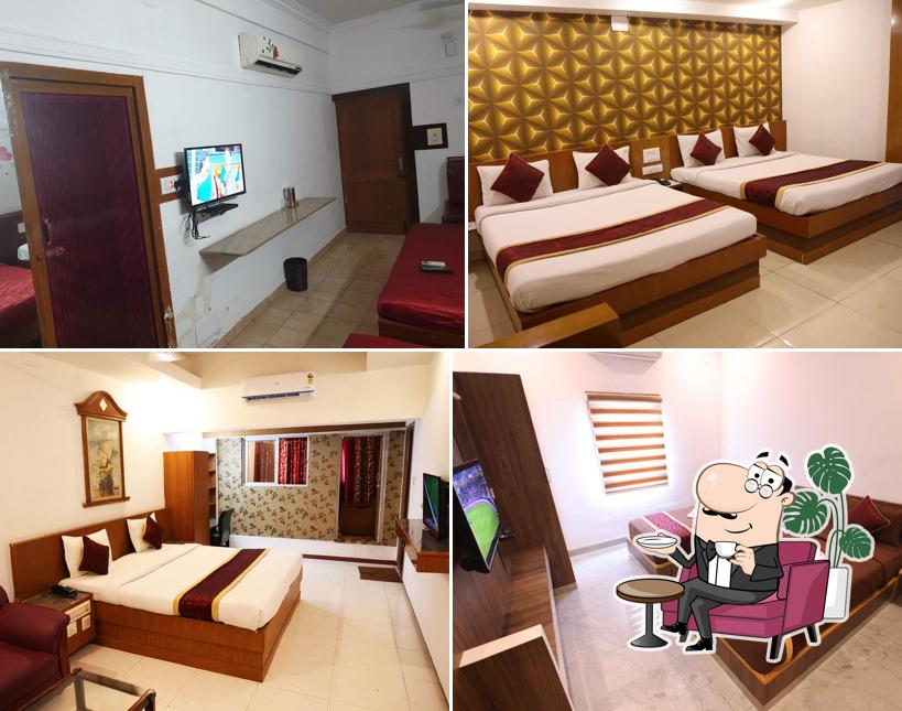 The interior of Brindhavan Hotel