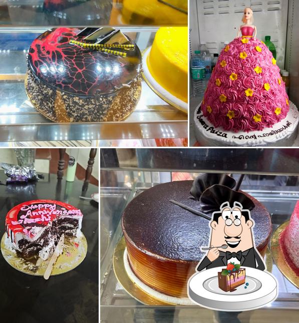 Chocolate cake at New Geo Bakery