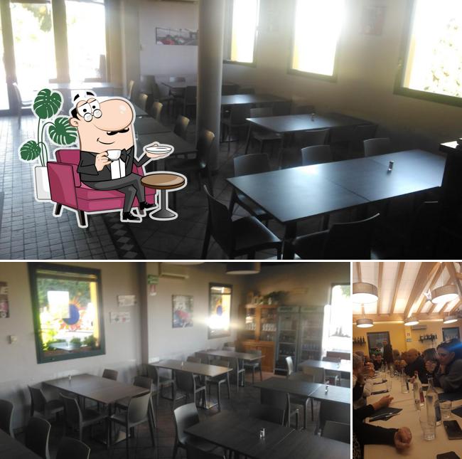 Gli interni di NYX ristorante pizzeria