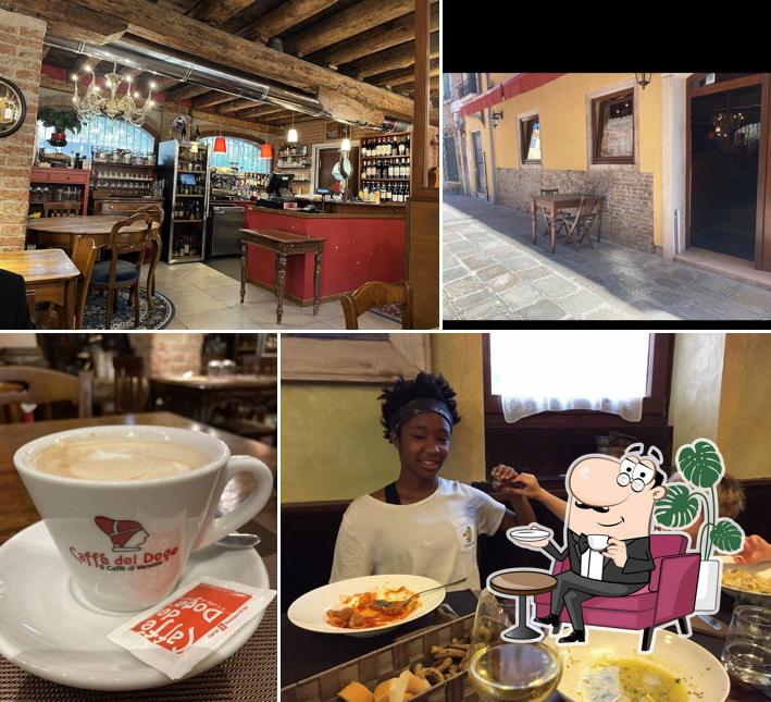 Gli interni di Osteria Ca' del Vento