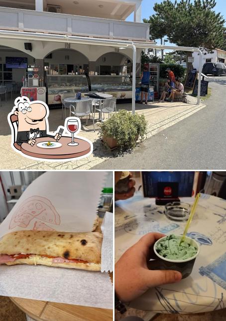 Tra le varie cose da Pizza cut & pizza to go Pizzante si possono trovare la cibo e interni