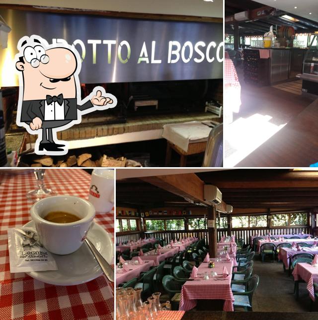 Gli interni di Grotto-Ristorante al Bosco Gentilino