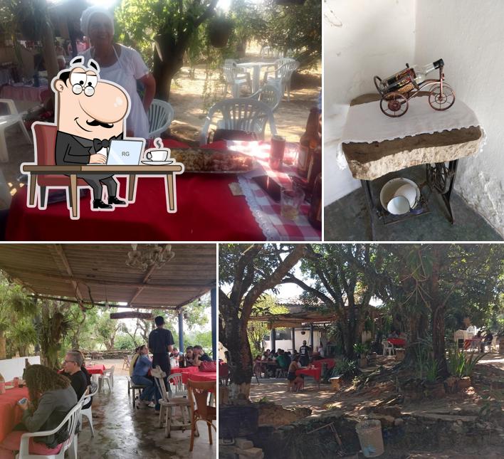 O interior do Restaurante Dona Dirce