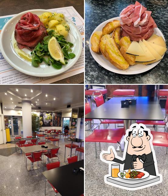 Questa è la foto che mostra la cibo e interni di Bar Miami Brugherio