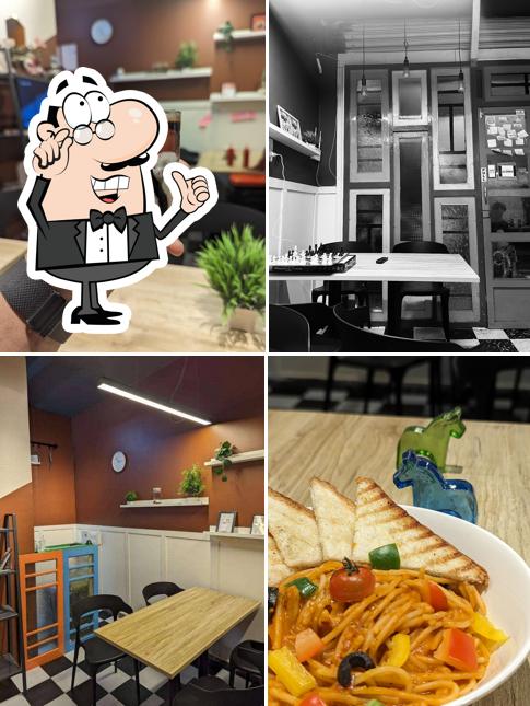 Take a seat at one of the tables at Project k cafe