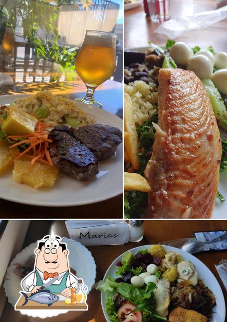 Salmão grelhado em Marias