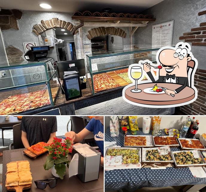 La cibo e interni del ristorante
