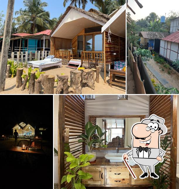 Enjoy the view at the outside area of ducknChill-Agonda