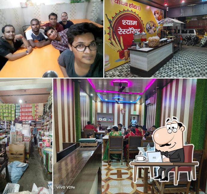The interior of Shyam Restaurant