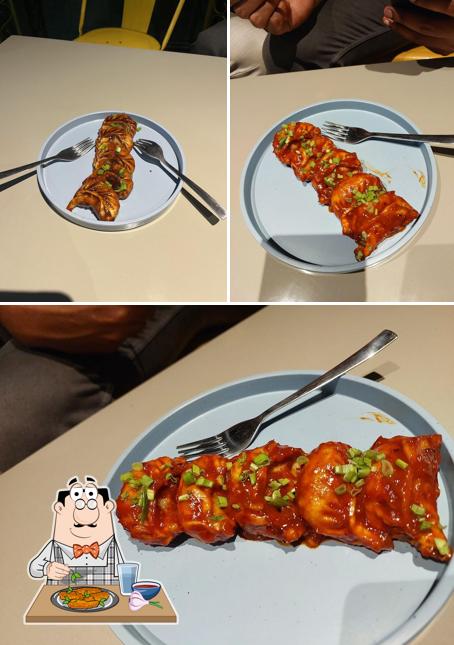 Chicken wings at WOK BOX