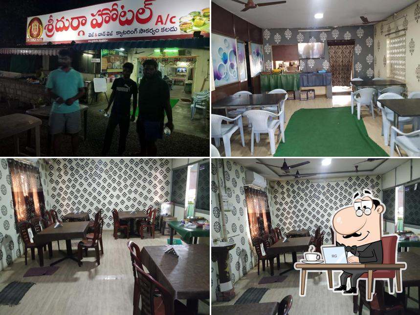 The interior of Sai Durga Hotel