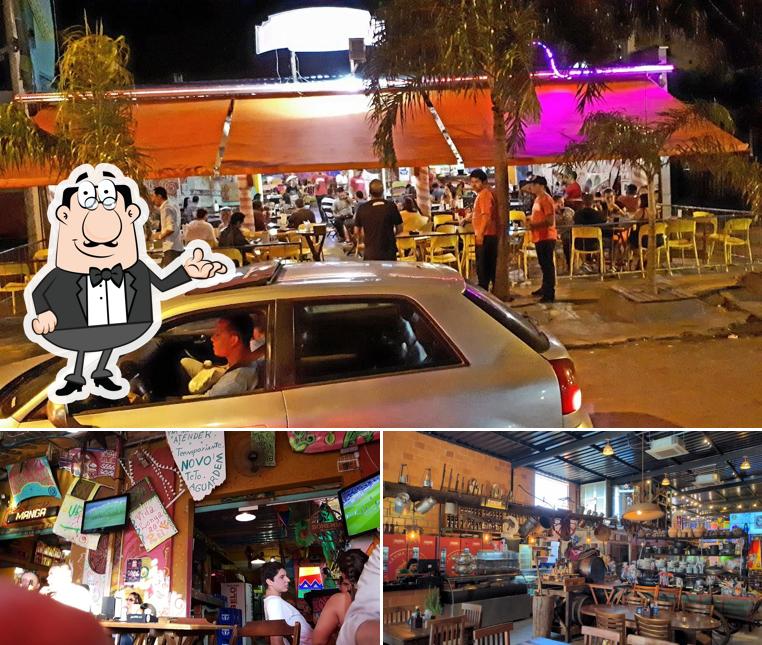 O interior do Bar Manga Rosa