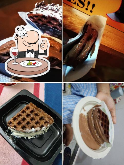 Chocolate mousse at The Waffle House