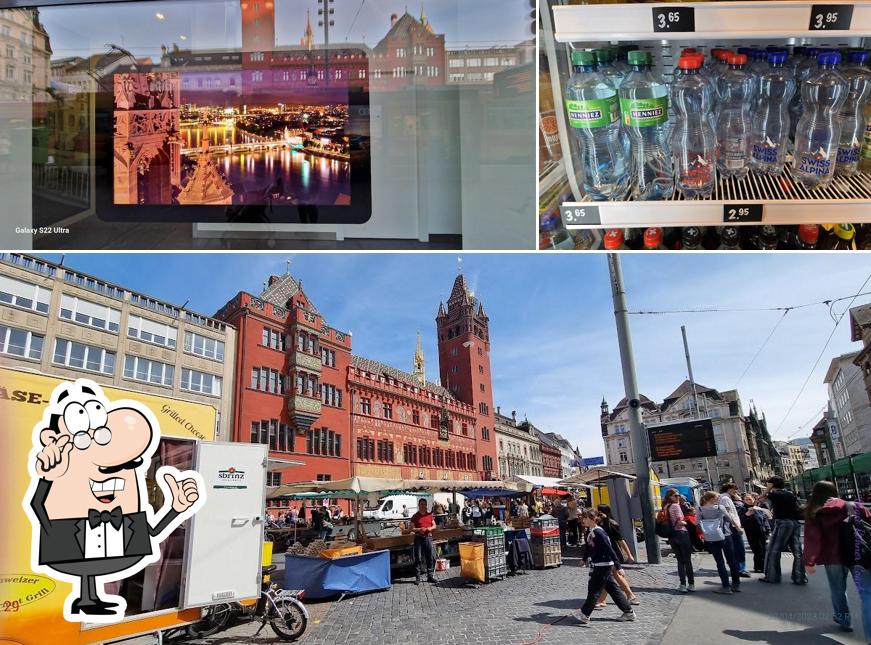 La immagine di interni e esterno da Coop Supermarkt City Basel Marktplatz Food