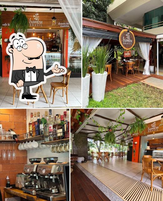 O interior do BAMBU BRASIL CAFÉ BISTRÔ