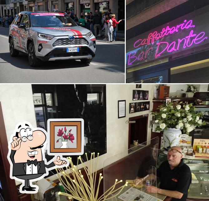 Gli interni di Bar Dante