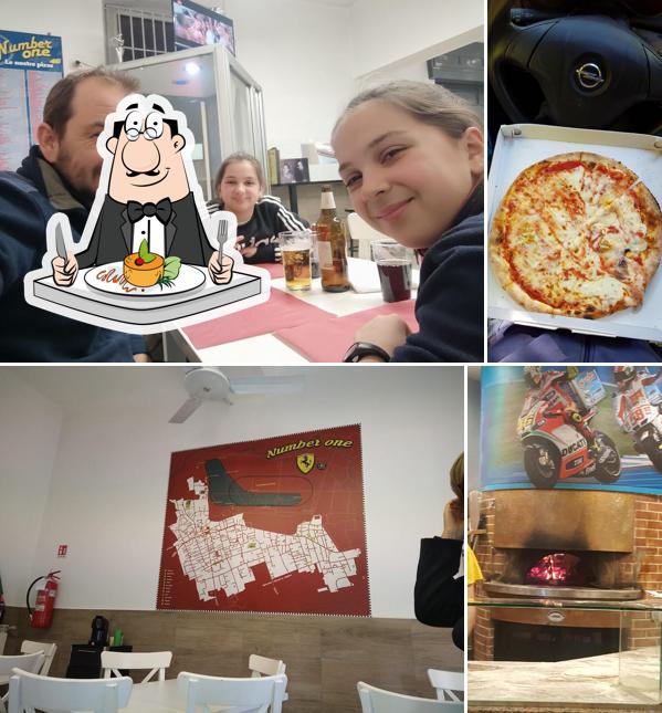 Guarda la foto che mostra la cibo e interni di Pizzeria Number One