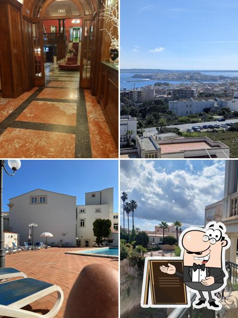 Goditi la vista dagli esterni di Grand Hotel Villa Politi