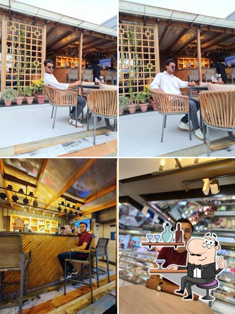 The interior of Level T The Roof Top Lounge
