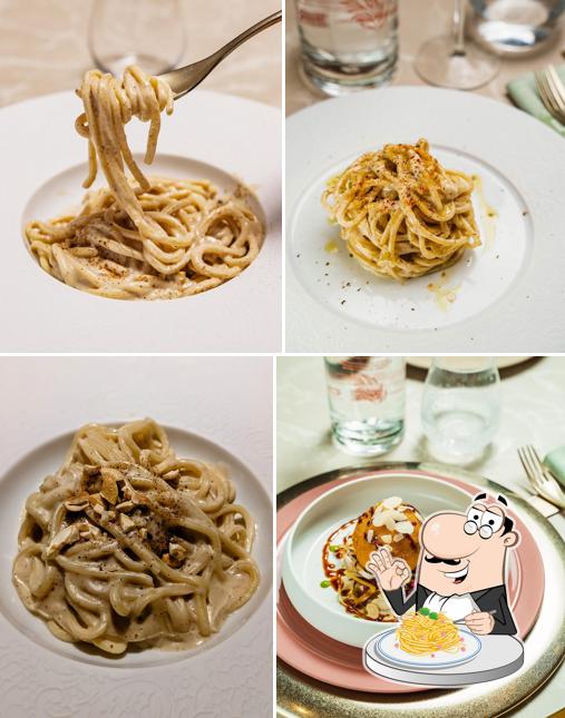 Spaghetti alla carbonara al Linfa Milano Gluten-Free & Vegan