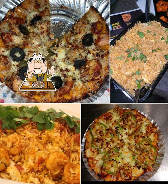 Pick pizza at Shark bite