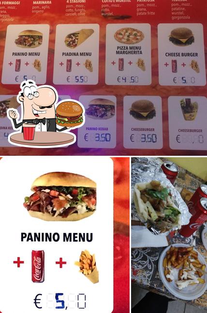 Ordina un hamburger a kebab pizza adana