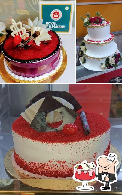 Red velvet cake at Royal bakery
