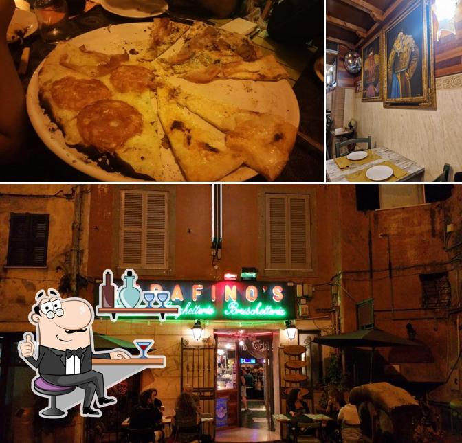 La interni e cibo del ristorante