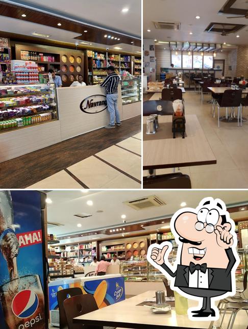 The interior of Navrang Sweets & Fast Food