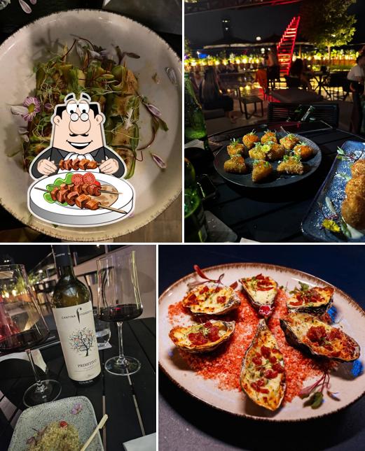 Platos en Trezze Rooftop