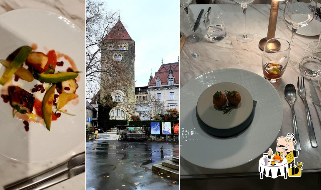 Nourriture à Restaurant Château d'Ouchy