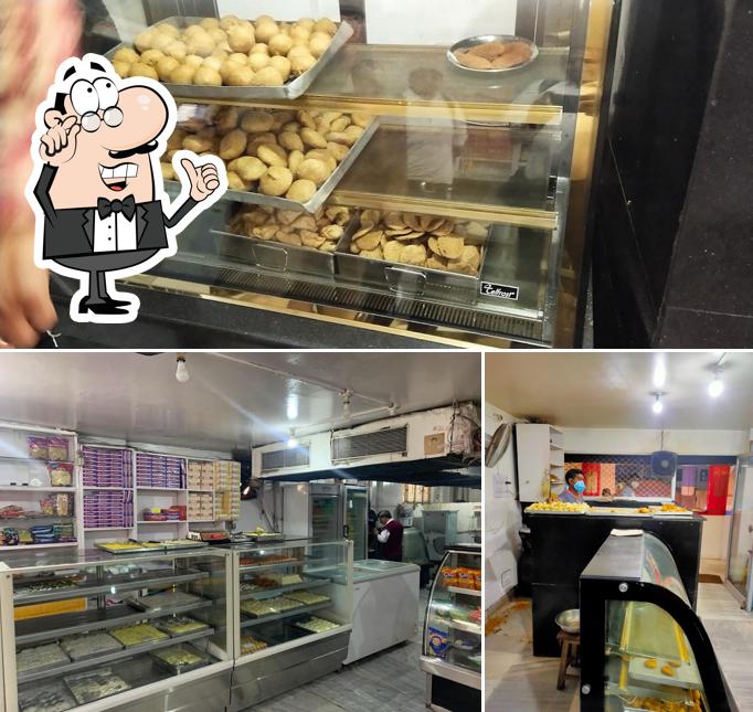 The interior of Vrindavan Sweets & Chat