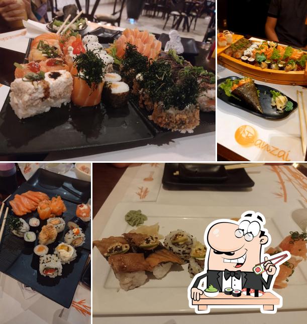 Presenteie-se com sushi no Banzai - Comida Japonesa