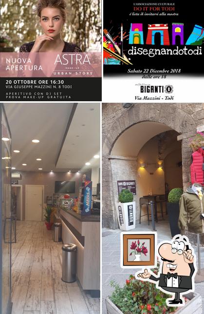 Gli interni di Bar biganti