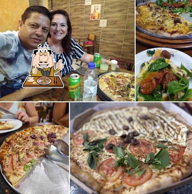 Escolha pizza no Sérginho's Pizzaria