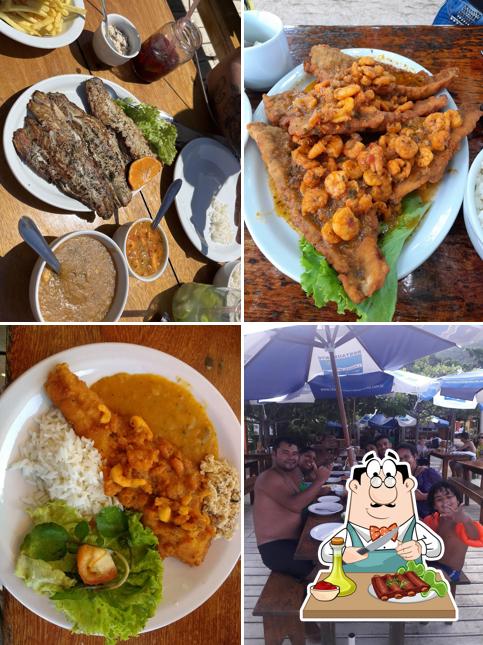 Costelas de porco em Restaurante Cachoeira