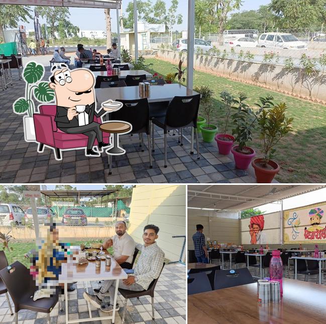 The interior of Shiv Shakti Dhaba