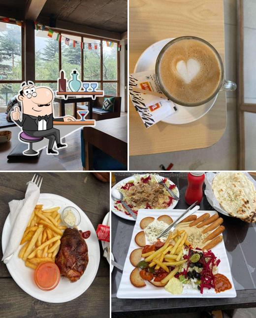The interior of Alt Cafe Manali
