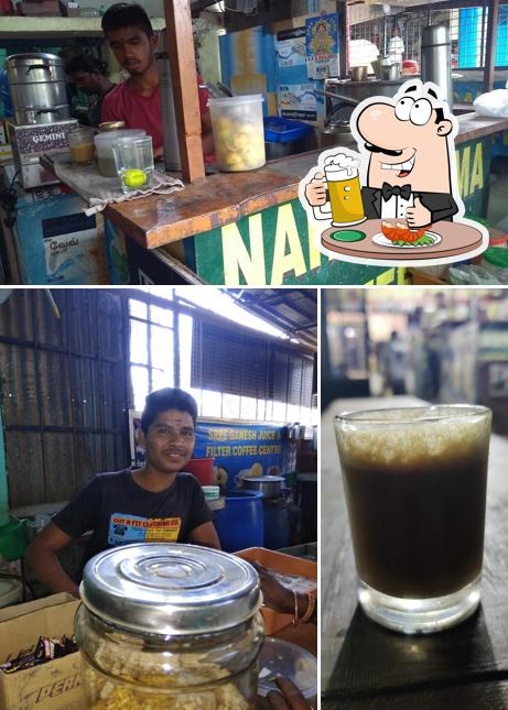 Narasimma Coffee Bar serves a selection of beers
