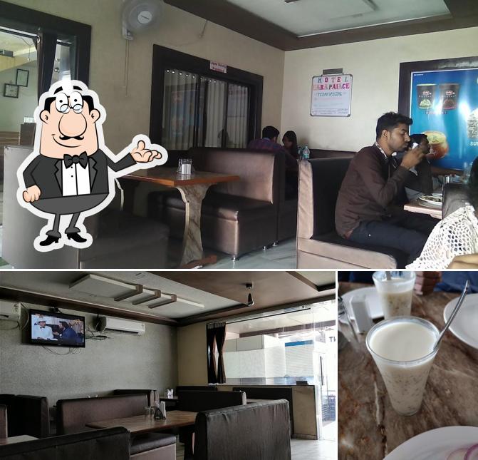 Among various things one can find interior and beverage at Hotel Sara Palace (Veg /Non-Veg)