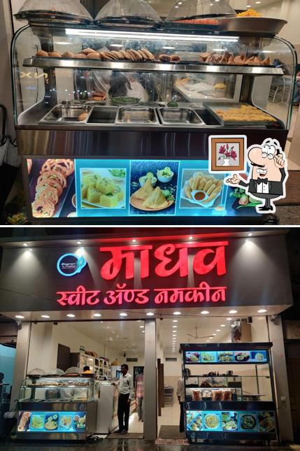 The interior of Madhav Sweets And Namkeens