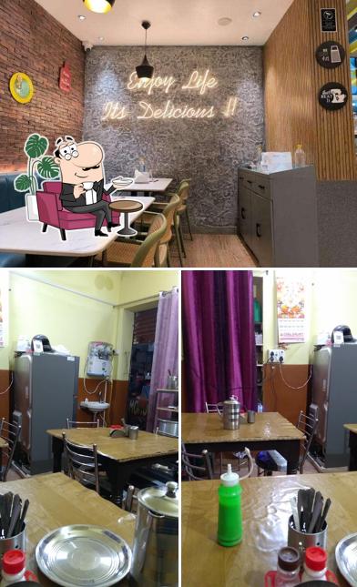The interior of Kamdhenu food plaza and restaurant