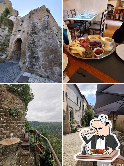 Dai un’occhiata alla foto che presenta la cibo e interni di Calcata