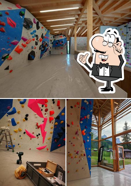 Gli interni di tennis boulder center corvara